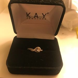 diamond infinity promise ring